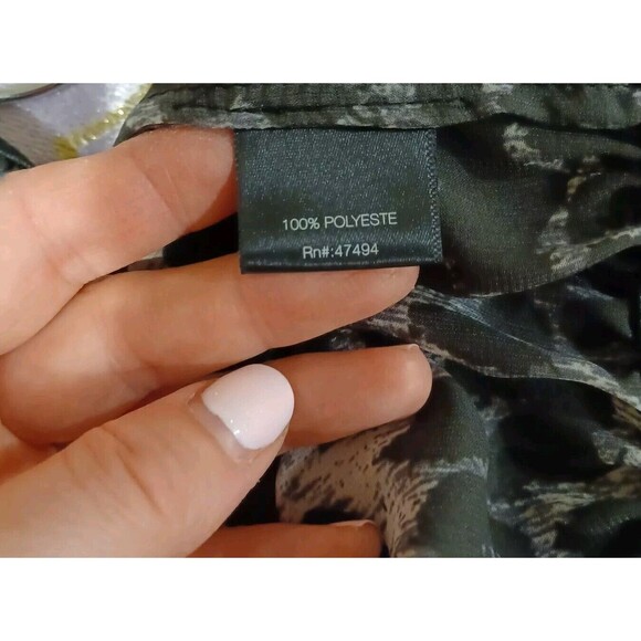 Norma Kamali Black and Gray Leopard Print Joggers - Picture 6 of 7